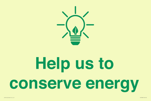 Help us to conserve energy 